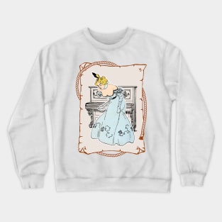 Western cabaret saloon singer Crewneck Sweatshirt